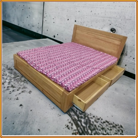 Giường Nhật HK 01 : Giường 1m6 + 2 Hộc Tủ - Gỗ Sồi 